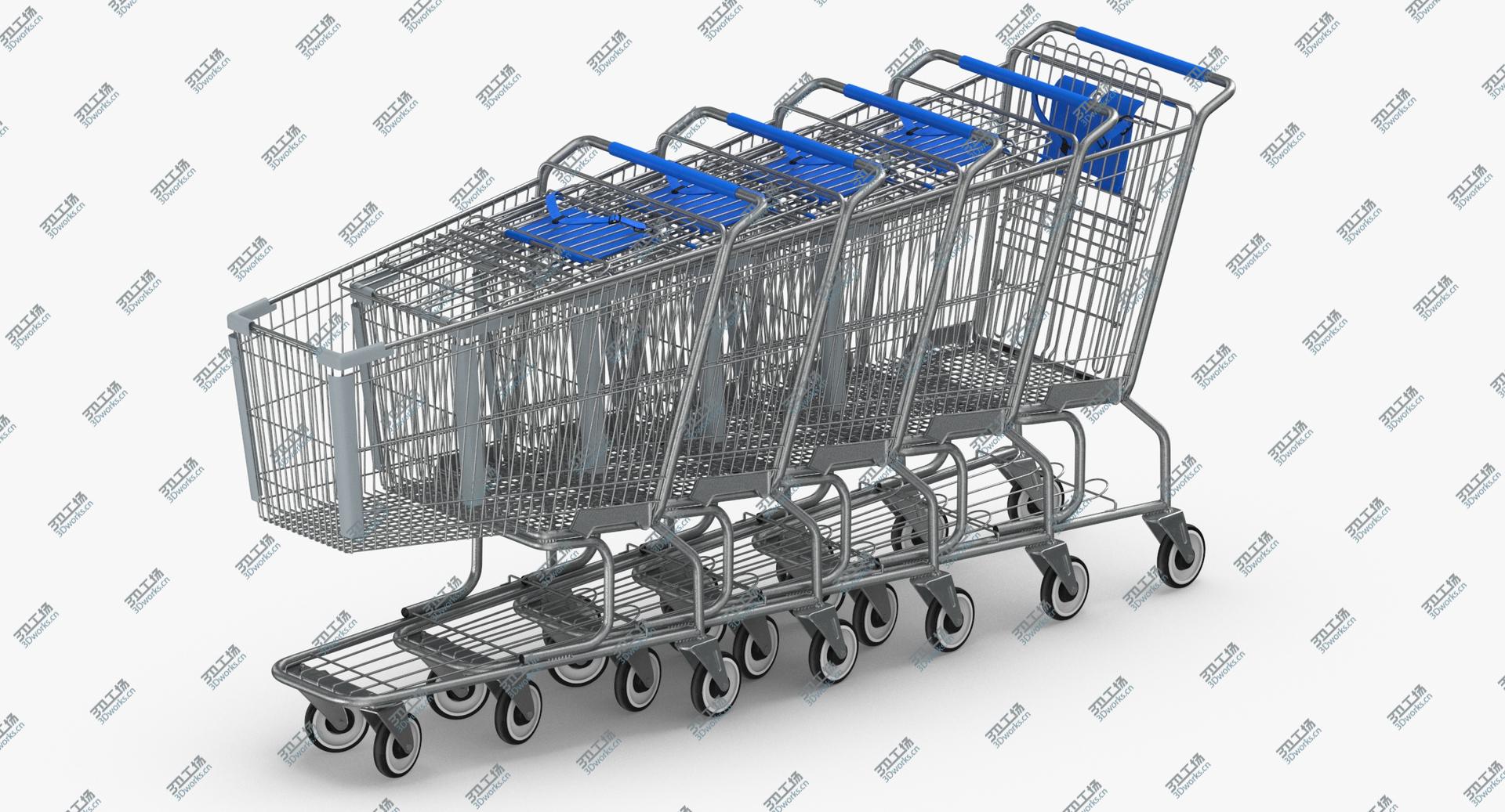 images/goods_img/2021040162/3D Metal Shopping Carts 01 Blue Row of 05/4.jpg